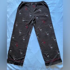 La SENZA Brown and Red Pajama Pants